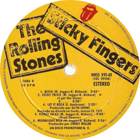 11_mejores_portadas_62_the_rolling_stones_sticky_fingers_THE ROLLING STONES - Sticky Fingers (etiqueta censurada E, cara B)